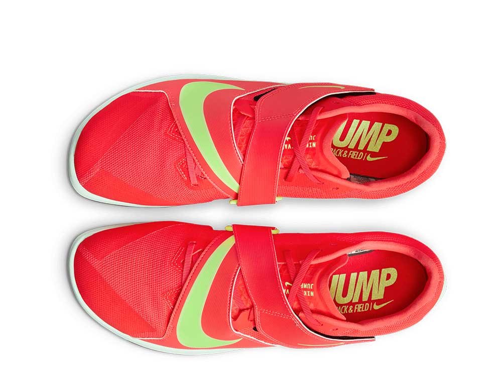 Kolce do biegania Nike Zoom Rival Jump U Czerwono-Limonkowe
