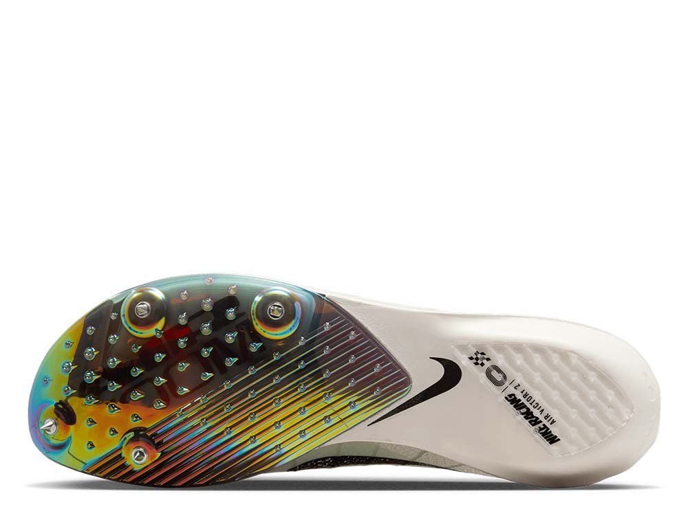 Kolce do biegania Nike Air Zoom Victory 2 U Biało-Czarne