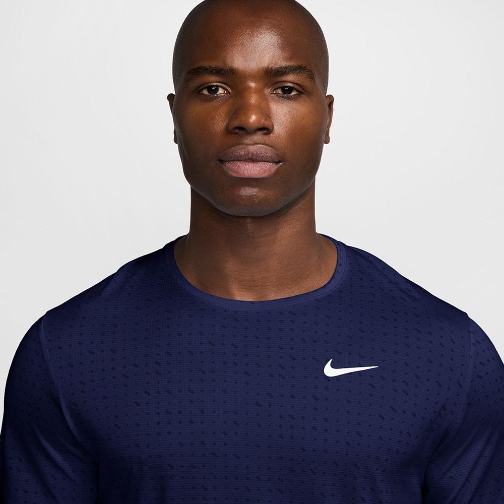 Nike Dri-FIT Breathe Miler SS Top M Navy
