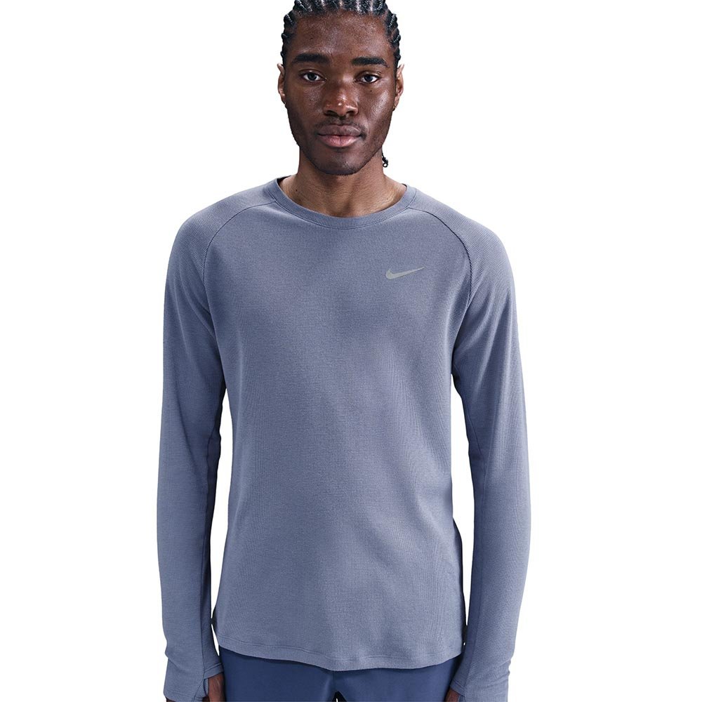 Koszulka Nike Dri-FIT Stride Waffle Crew M Niebieska