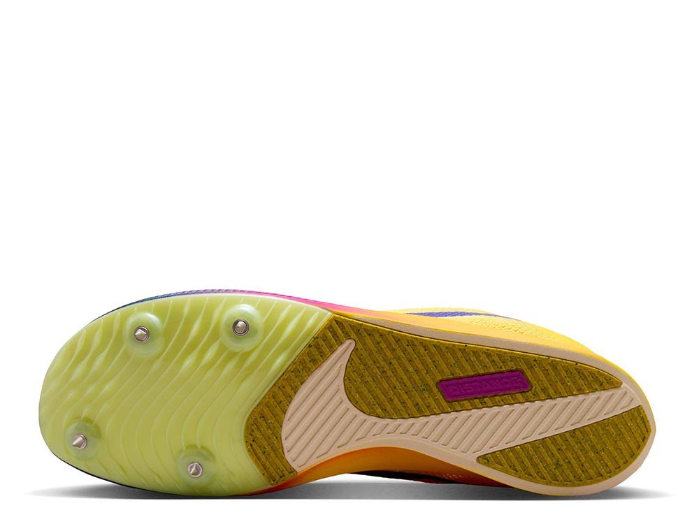 Nike Zoom Rival Distance U Shoes Yellow-Blue