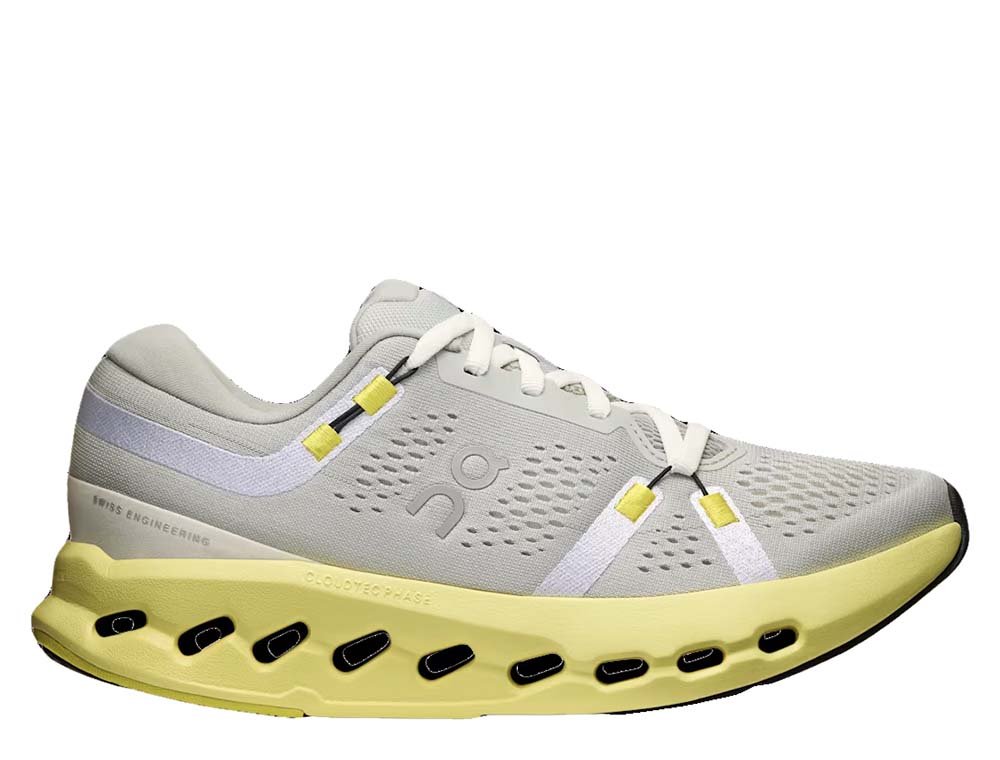 On Cloudsurfer 2 W Grey Yellow Shoes