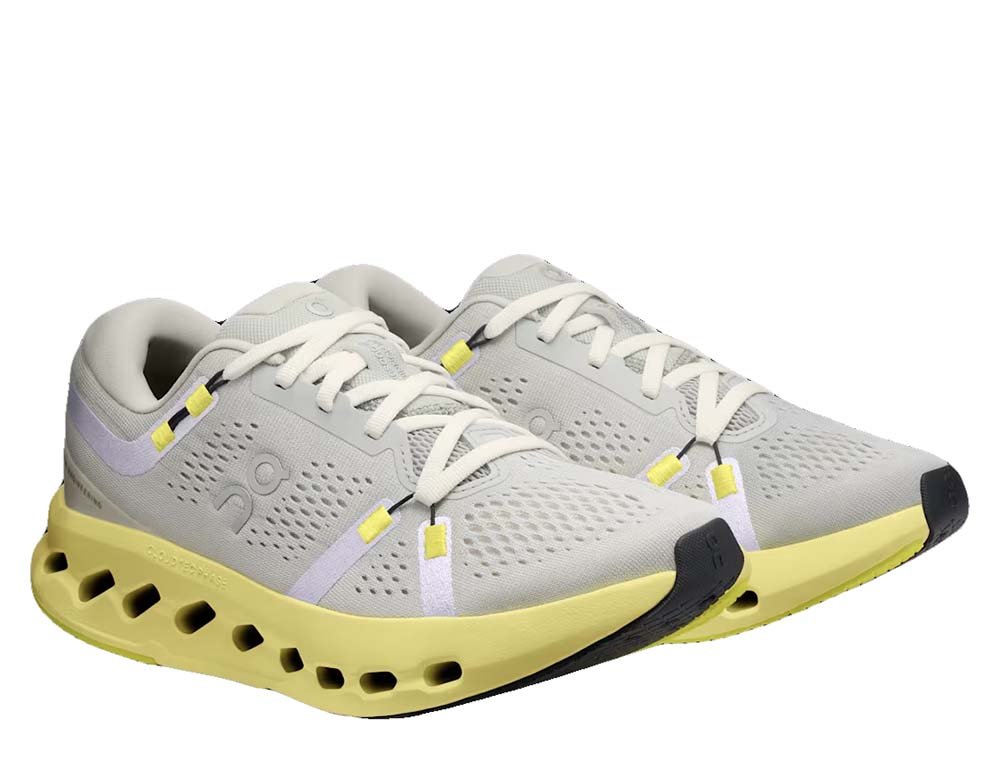 On Cloudsurfer 2 W Grey Yellow Shoes