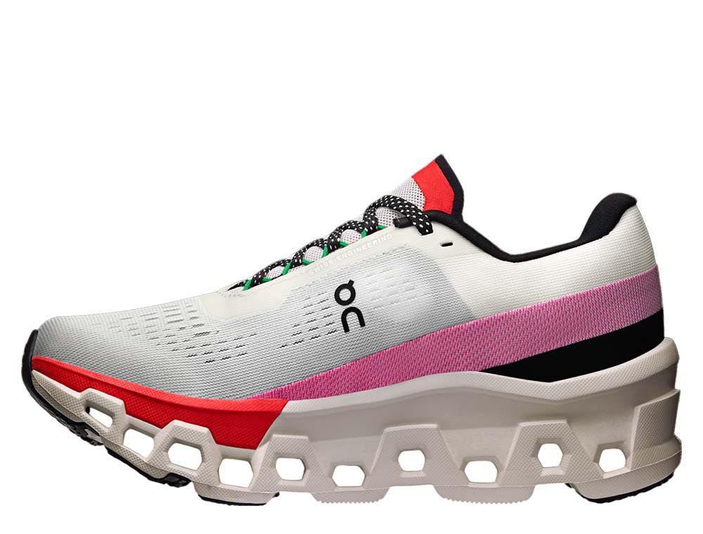 Pantofi Pe Cloudmonster 2 în alb și roșu