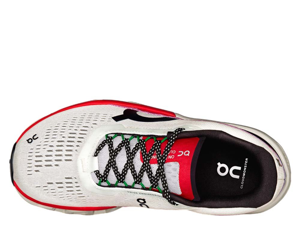 Pantofi Pe Cloudmonster 2 în alb și roșu