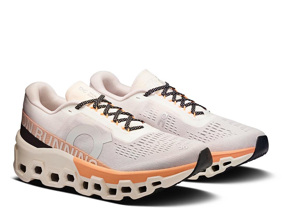 Pantofi Cloudmonster 2 în alb și portocaliu