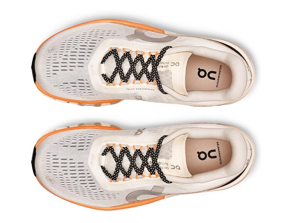 Pantofi Cloudmonster 2 în alb și portocaliu