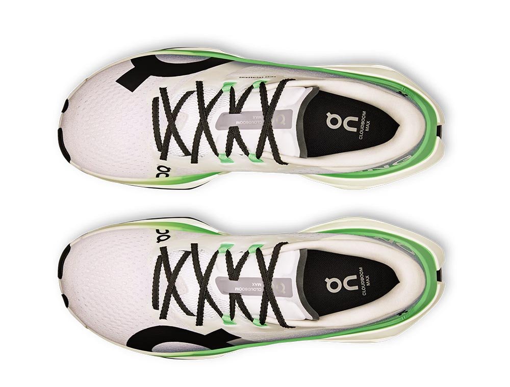 On CloudBoom Max M Shoes White and Green