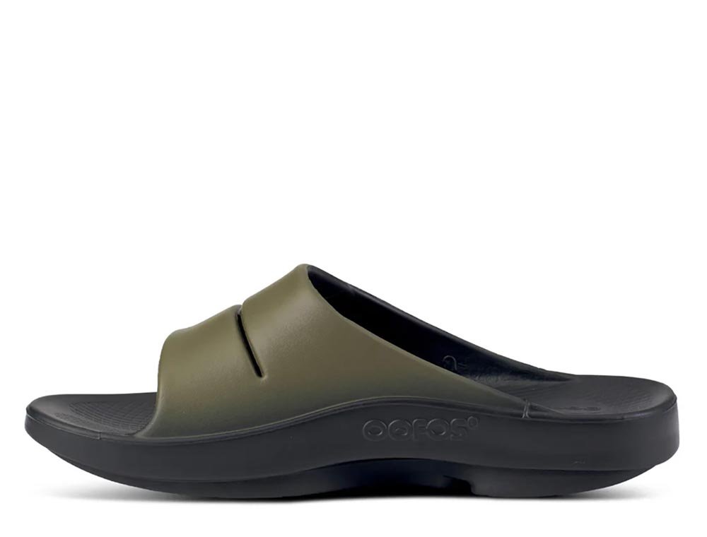 OOFOS OOAHH Sport Tatical Green U Flip-flops Verde-Negru