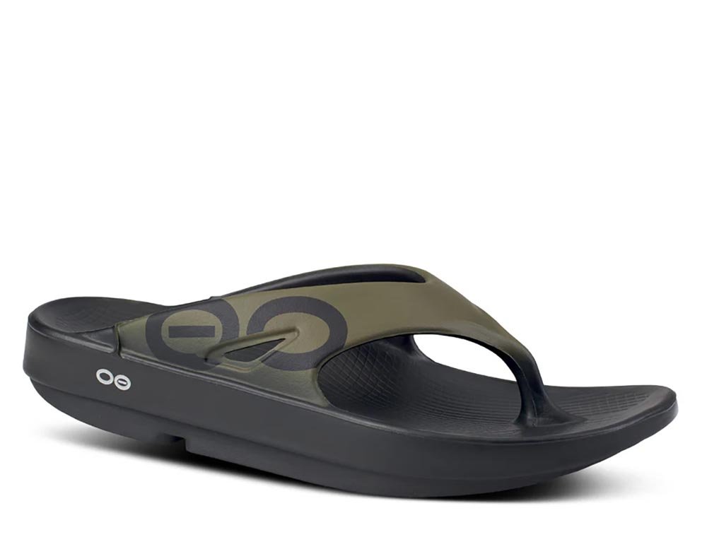Flip-flops OOFOS Original Sport Tatical Green U Verde-Negru