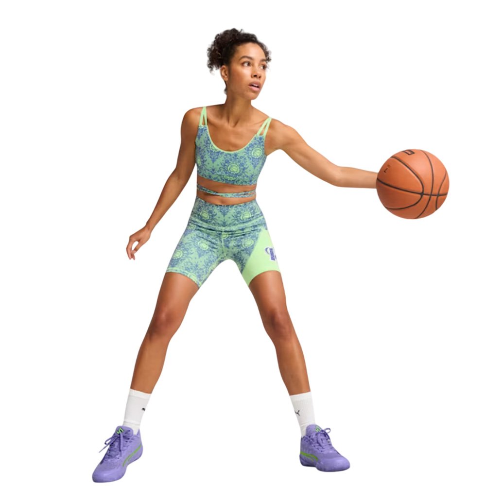 Sutien sport Puma Lace Em Up pentru femei, verde, albastru