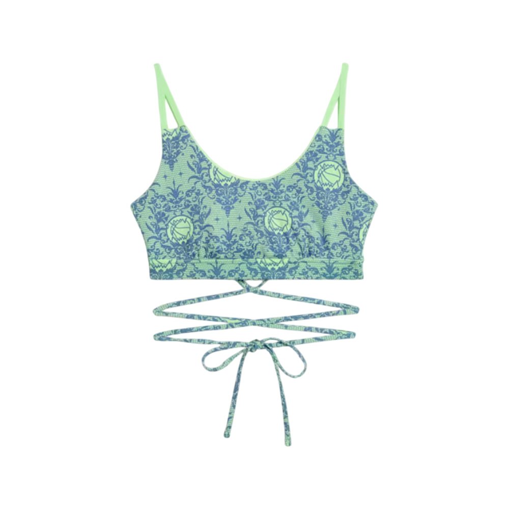 Sutien sport Puma Lace Em Up pentru femei, verde, albastru