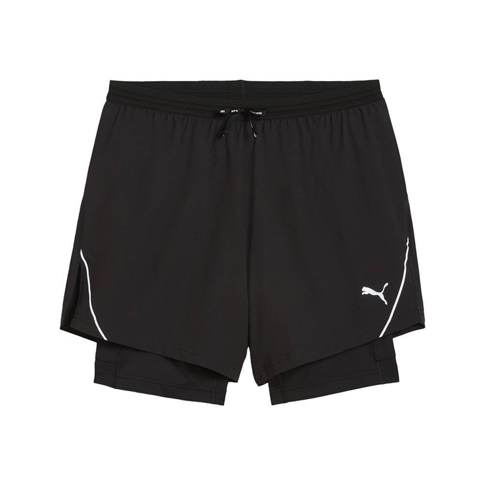 Pantaloni scurți Puma Ultraweave 5" 2 în 1 M, negru și alb