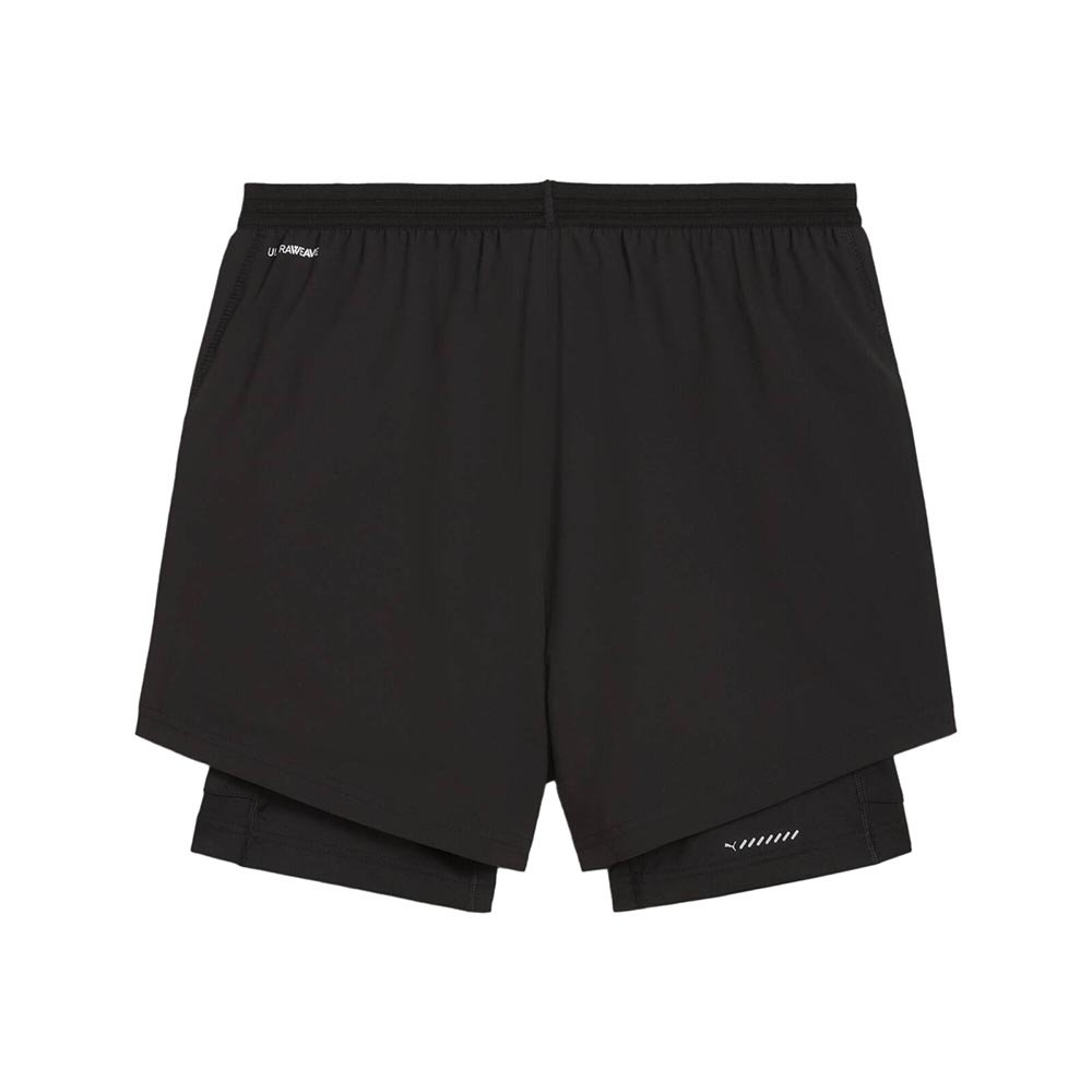 Pantaloni scurți Puma Ultraweave 5" 2 în 1 M, negru și alb