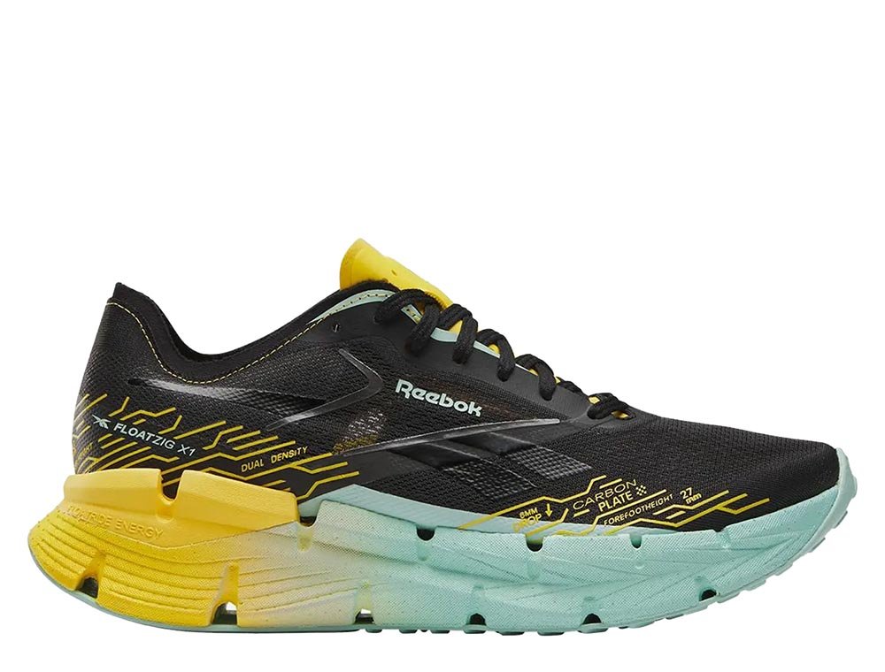 Pantofi Reebok FloatZig X1 M negri și galbeni