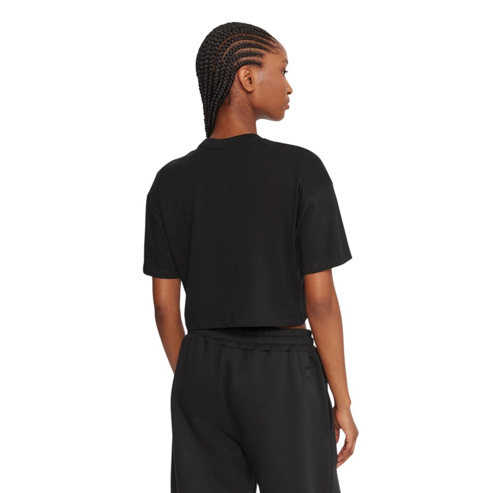 Tricou Reebok X Ewa cu logo mare, model Boxy, negru, femei