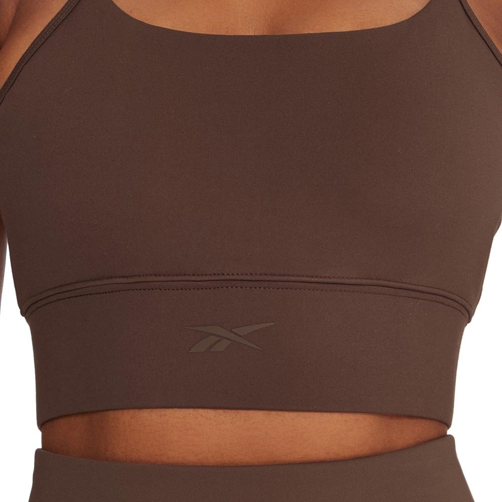 Biustonosz Reebok x Ewa Chodakowska Tonal Logo Bra W Brązowy