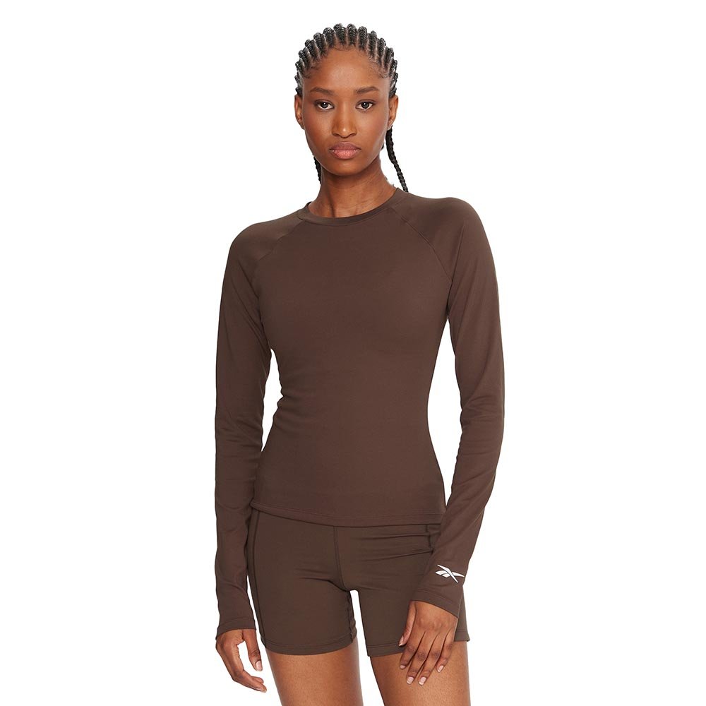 Koszulka Reebok x Ewa Chodakowska Longsleeve Top W Brązowa