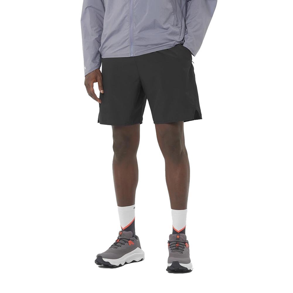 Pantaloni scurți Salomon Shakeout Core 2IN1 7" M negru