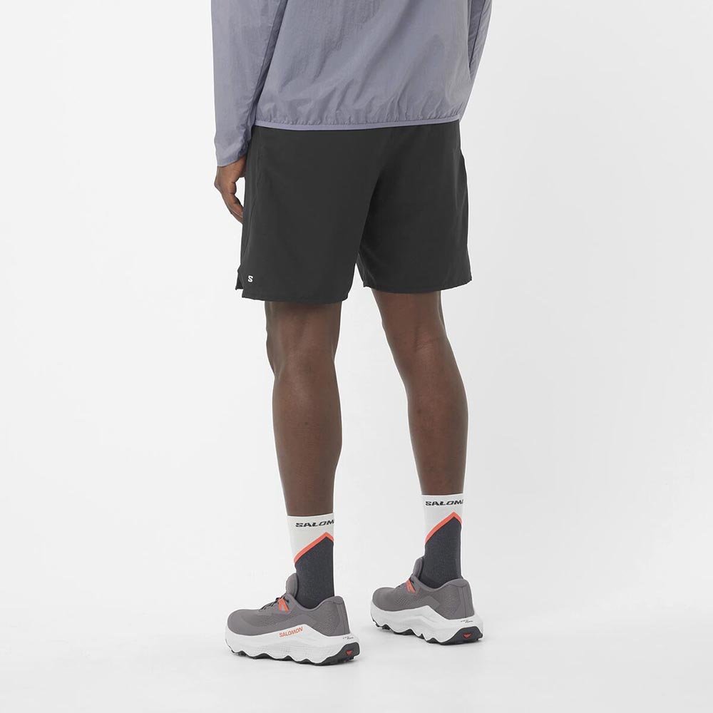 Pantaloni scurți Salomon Shakeout Core 2IN1 7" M negru