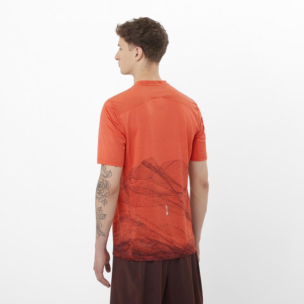 Salomon S/LAB Ultra Print M T-shirt Orange