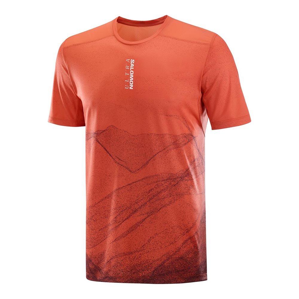 Salomon S/LAB Ultra Print M T-shirt Orange