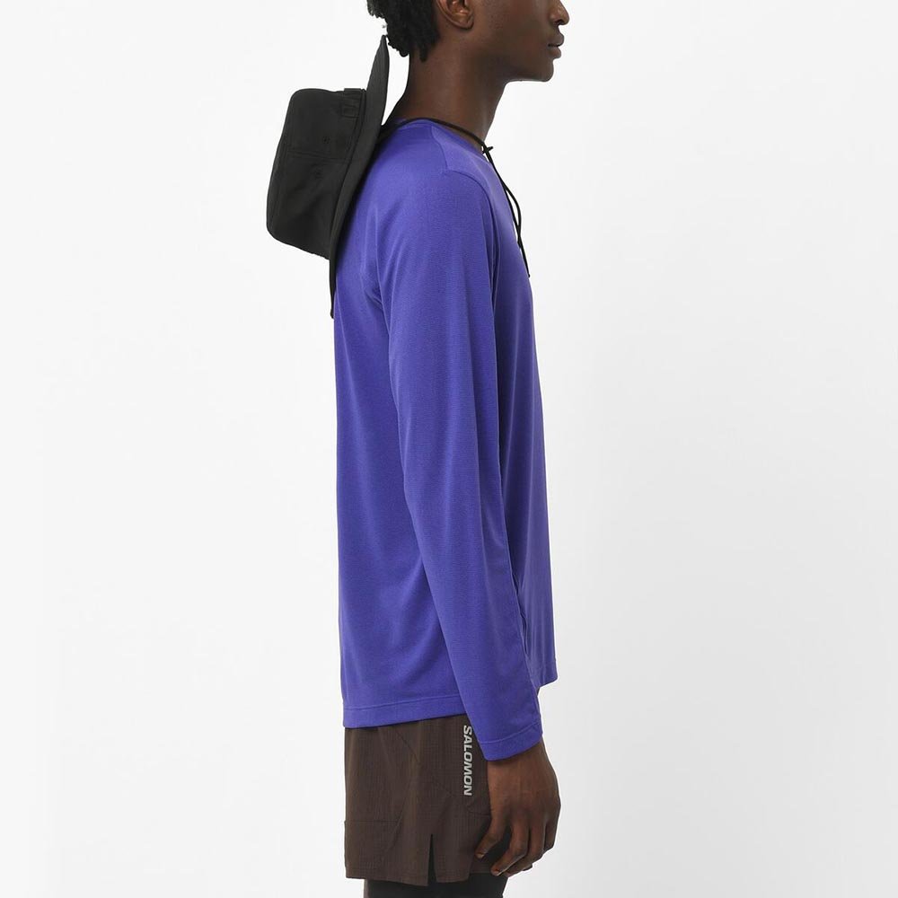 Salomon Shkout Core LS Tee M Violet