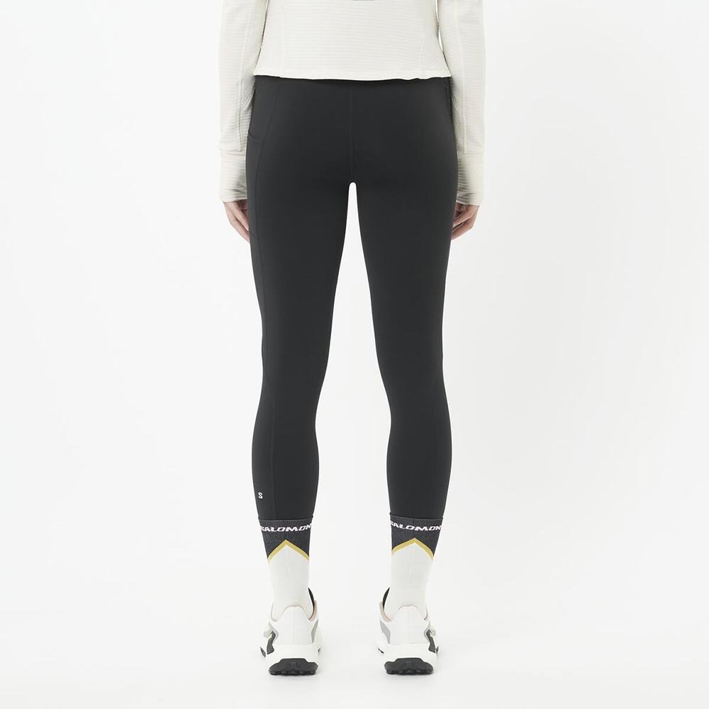 Colanți Salomon Shakeout Core Warm pentru femei, negri