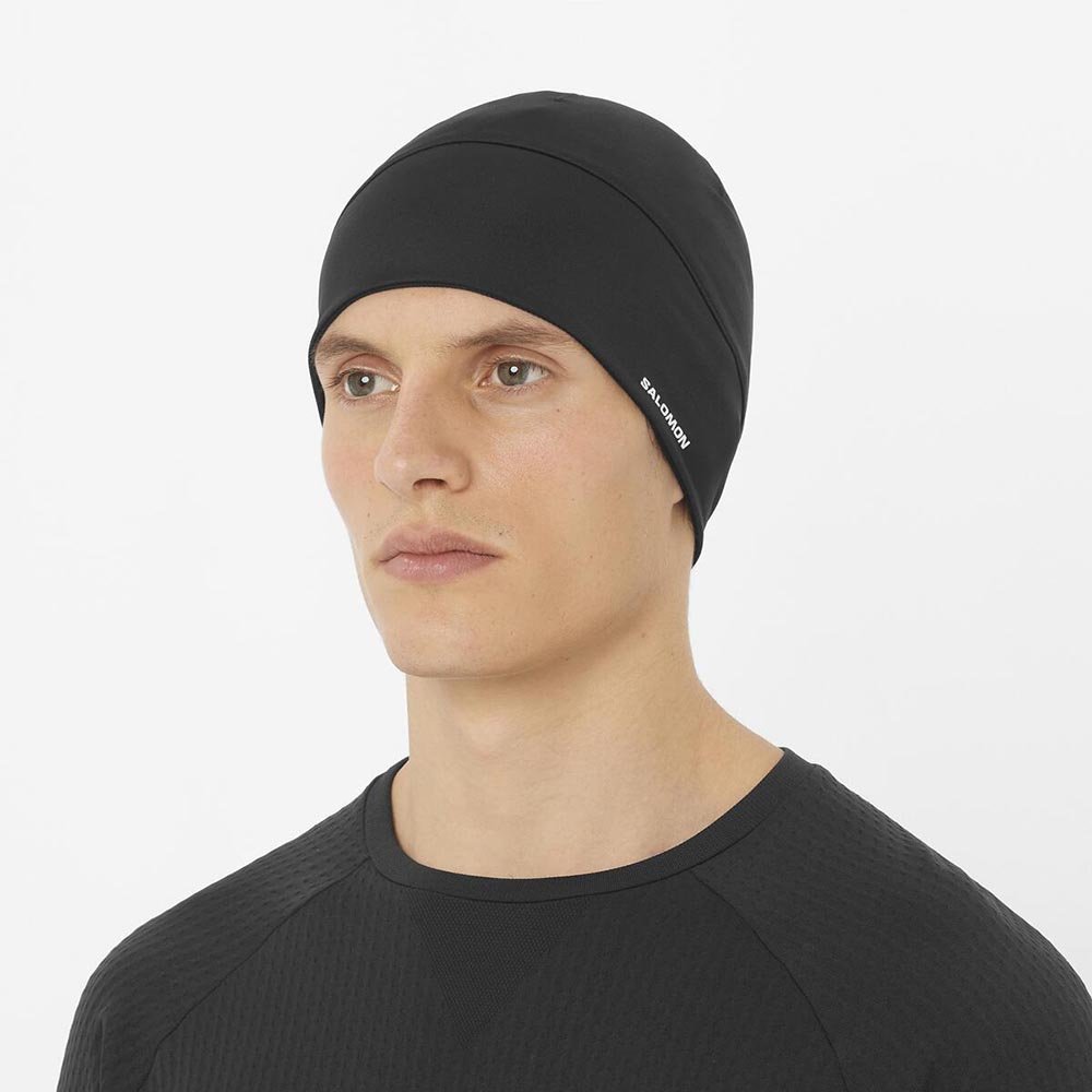 Salomon Active Beanie Deep Black U Black