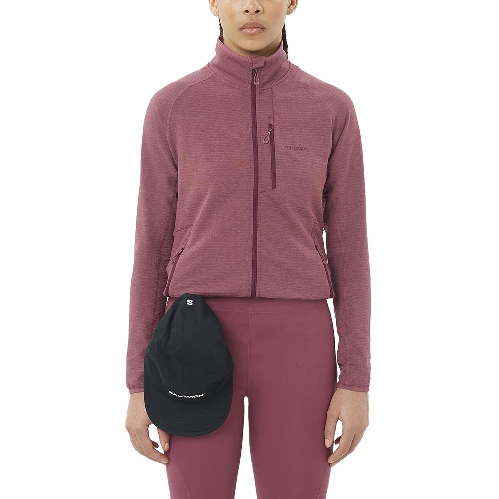 Salomon Essential LightWarm Sweatshirt W Pink