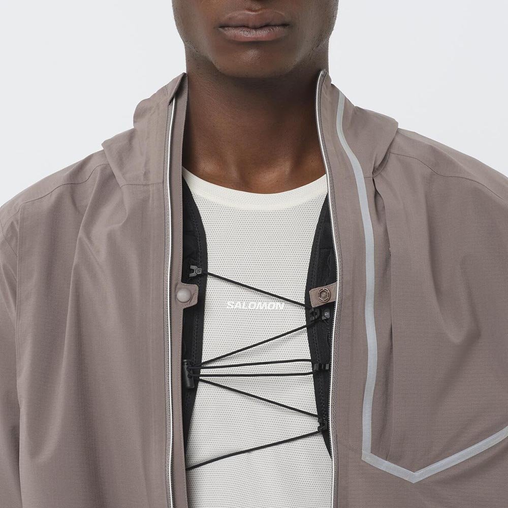 Jachetă Salomon Bonatti Trail M Gri