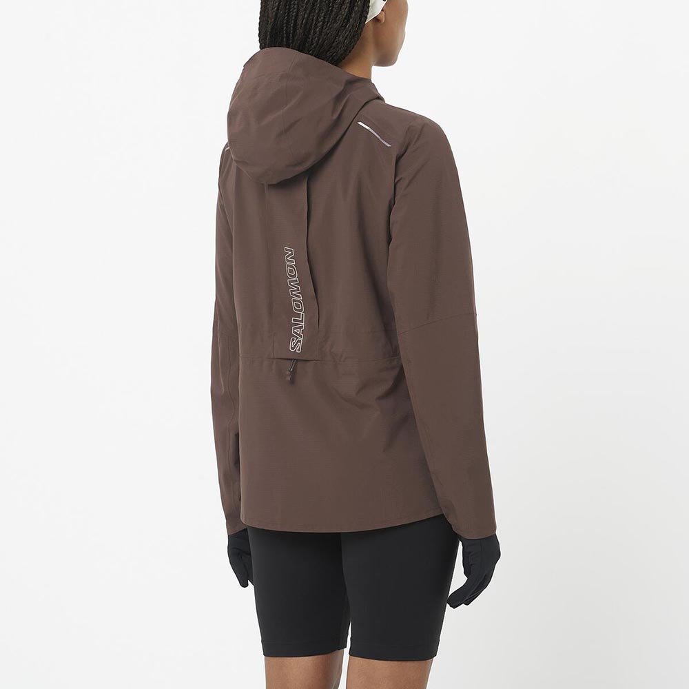 Salomon Bonatti Trail Jacket W Brown