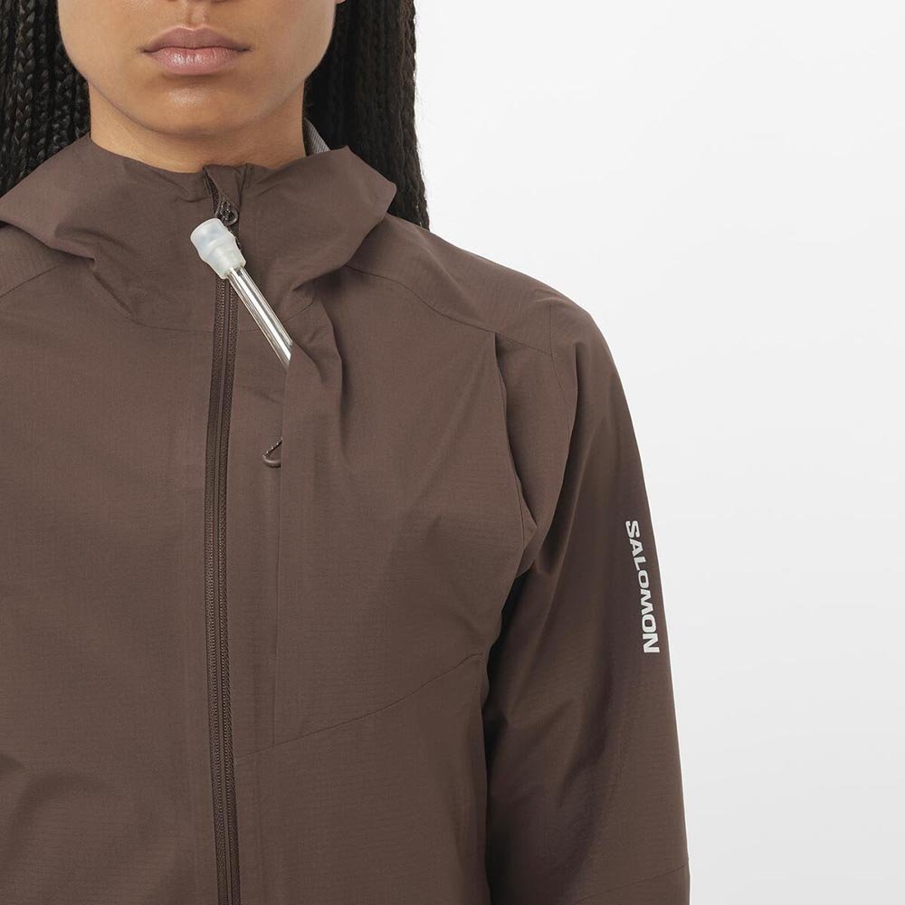 Salomon Bonatti Trail Jacket W Brown
