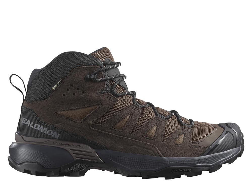 Salomon X Ultra 360 Leather Mid Gore-Tex M Brown-Black Shoes