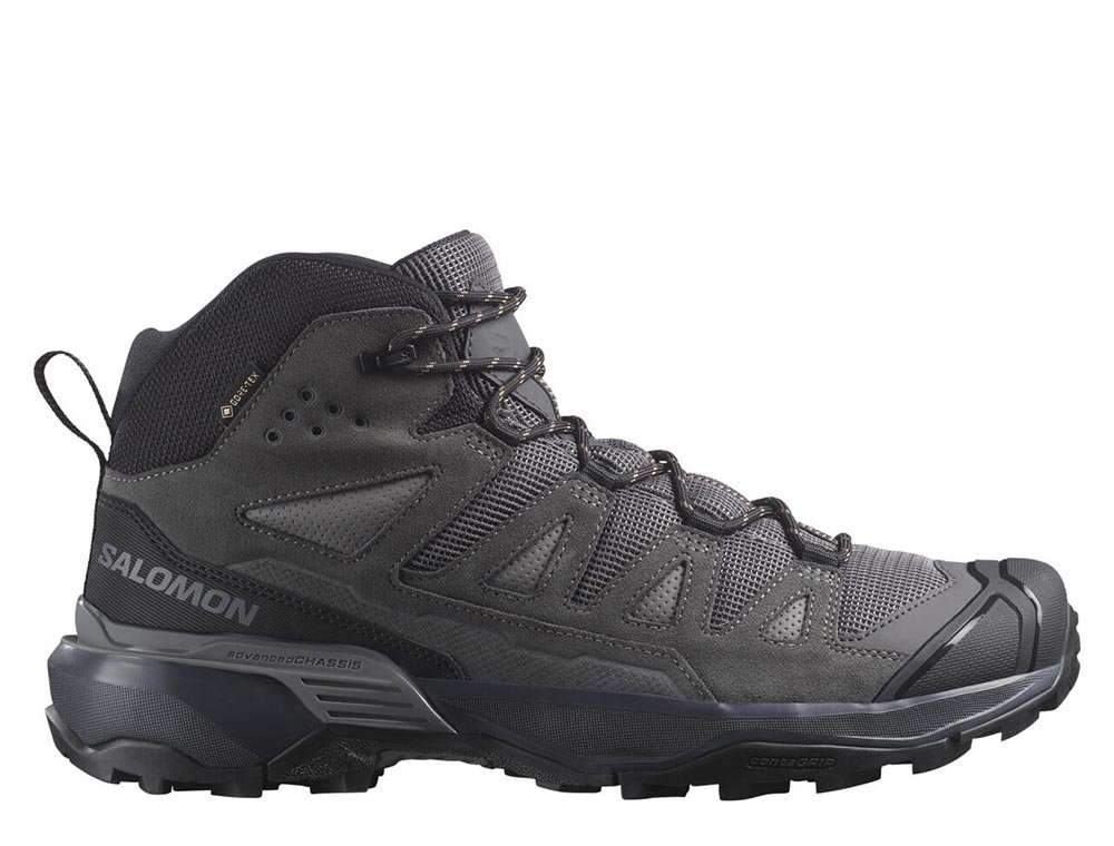 Pantofi sport Salomon X Ultra 360 Leather Mid Gore-Tex M Negru-Gri