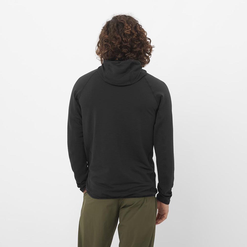 Salomon Essential LightWarm Hybrid M Black Sweatshirt