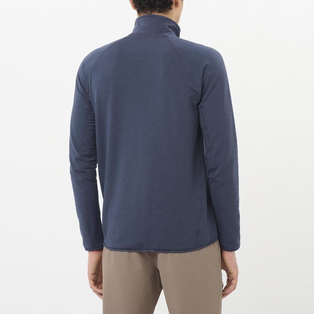 Salomon Essential Lightwarm M Purple Sweatshirt