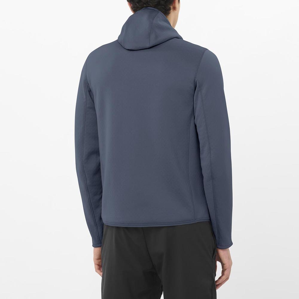 Salomon Outline Warm Fleece M Purple Sweatshirt