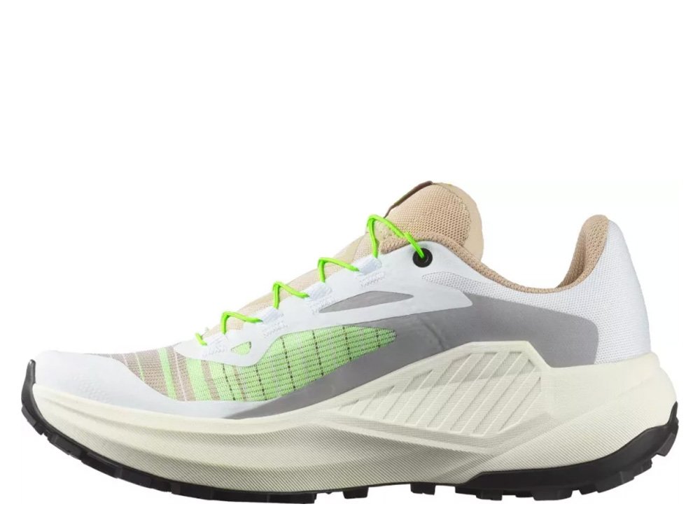 Salomon Genesis W White and Green Shoes
