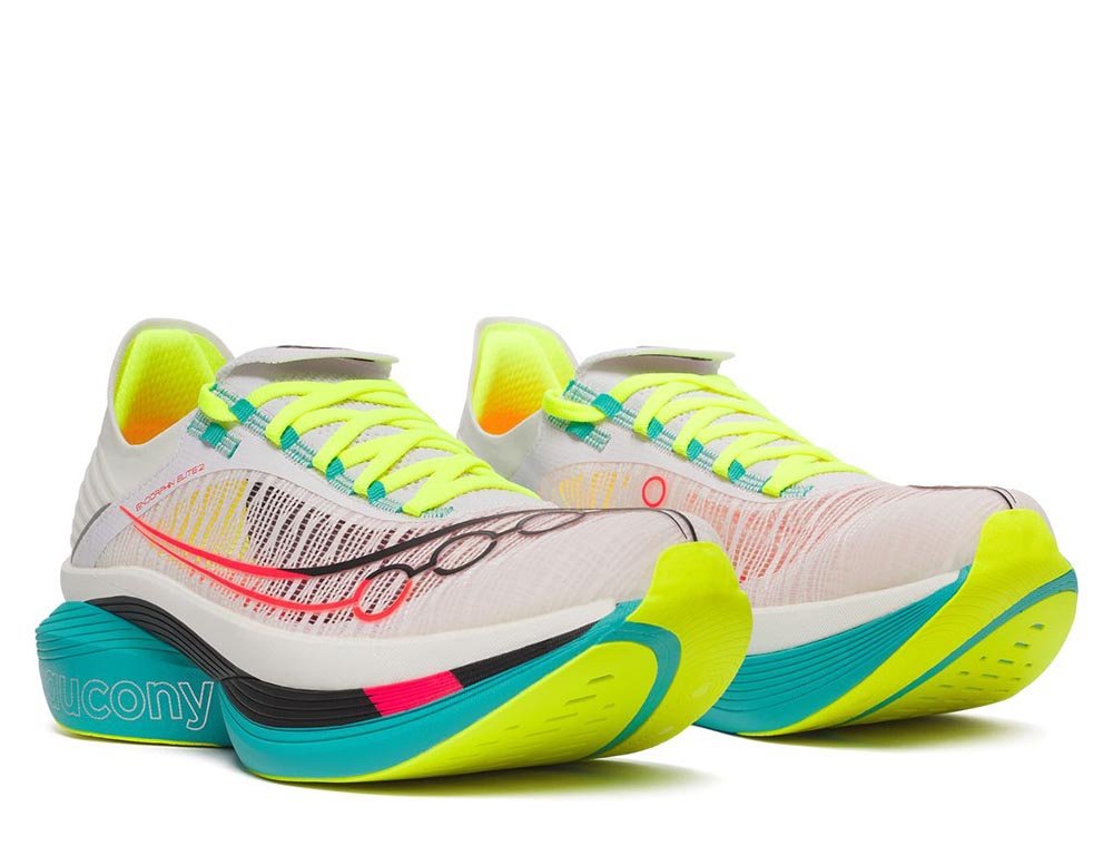 Buty Saucony Endorphin Elite 2 M Biało-Turkusowe