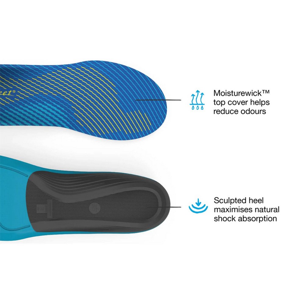 Superfeet Active Support Medium Arch V2 U Insoles Blue