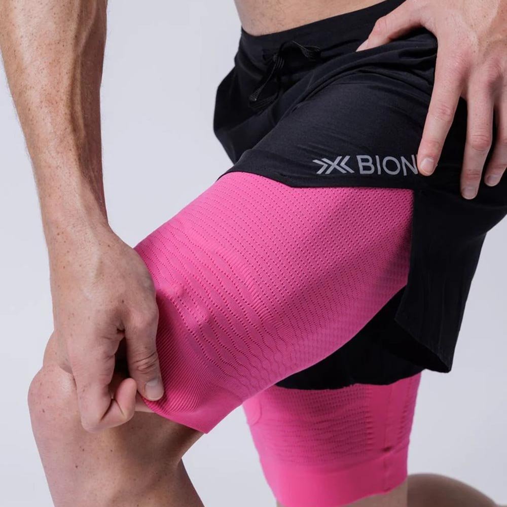 Spodenki X-BIONIC® Effector 2In1 Shorts Men X M Czarno-Różowe