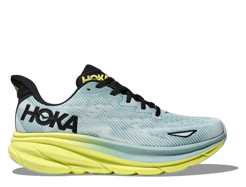 Hoka Clifton 9 M Shoes Blue-Yellow [1127895-DRZY] - berunner.com