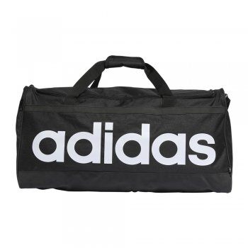 linear duffel l black/white