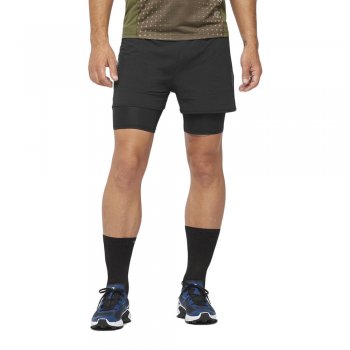 salomon sense 2in1 shorts m black