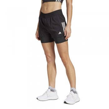 adidas own the run climacool 2 in 1 shorts w black and white
