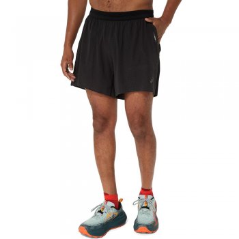 spodenki asics fujitrail elite short m czarne