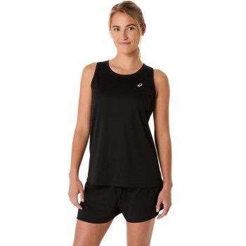 asics core tank w black