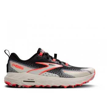 brooks cascadia 18 w black and coral shoes