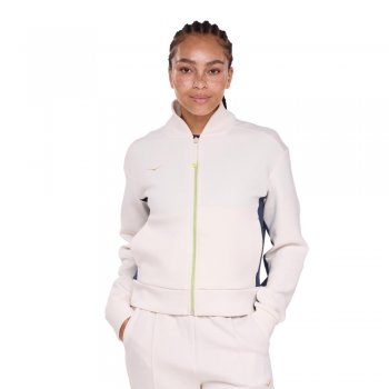 hoka kaitoro knit jacket w white and blue